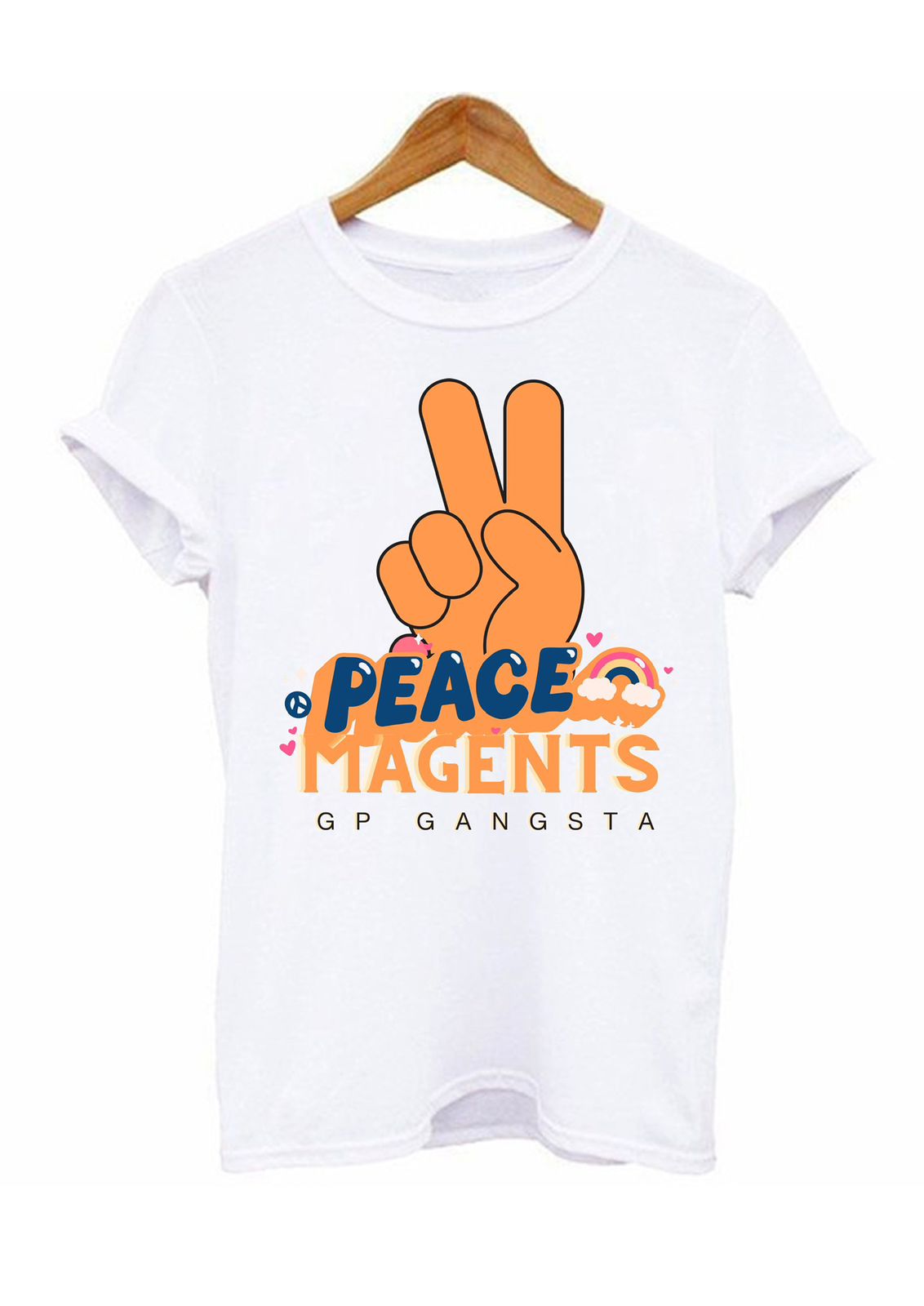 PEACE MAGENTS TSHIRT